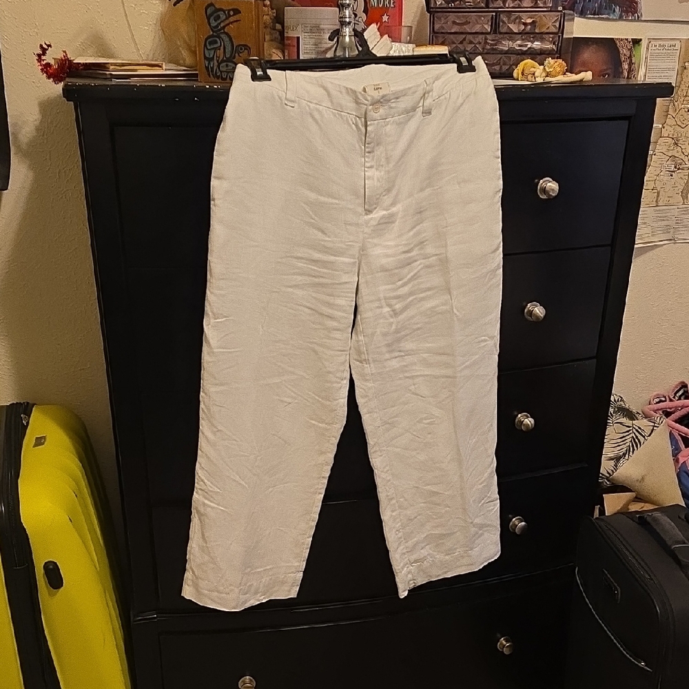 GAP Fully Lined Linen Capris